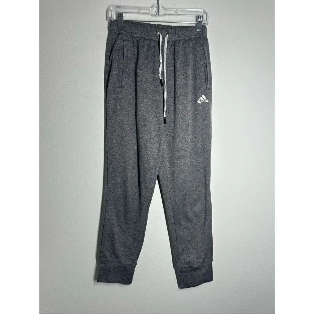 Vintage Adidas Men’s Gray Drawstring Joggers Size S Ligo See Description